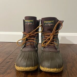 L.L. Bean Brown and Tan Winter Boots